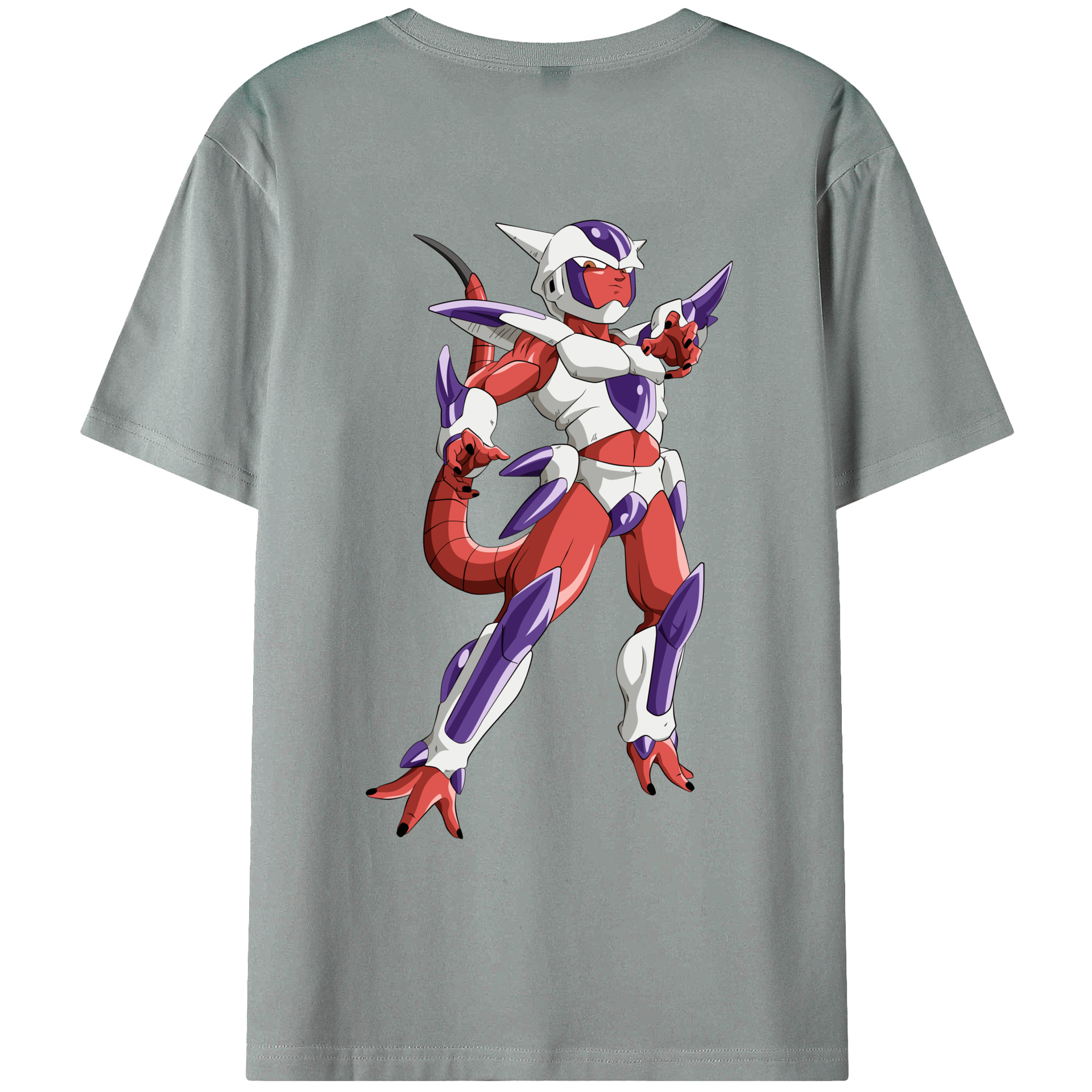 （画像用） ドラゴンボール フリーザ DRAGON BALL Frieza 綿100％ メンズ半袖Tシャツ（バックプリント） 通気性